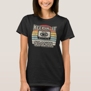T-shirt Cassette Musique Rétro Ancien Hip hop de l'école 8
