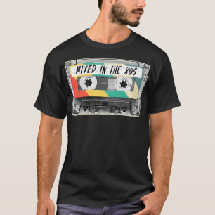 T-shirt Cassette Tape Mied dans le rétro des 80 ans de la 