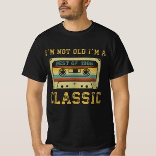 T-shirt Cassette vintage I'm Not Old I'm A Classic 1986,