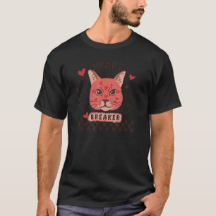 T-shirt Casseur de cœurs rétro, valentin pour amateur de c