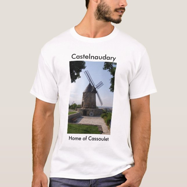 T-shirt Castelnaudary, maison de Cassoulet (Devant)