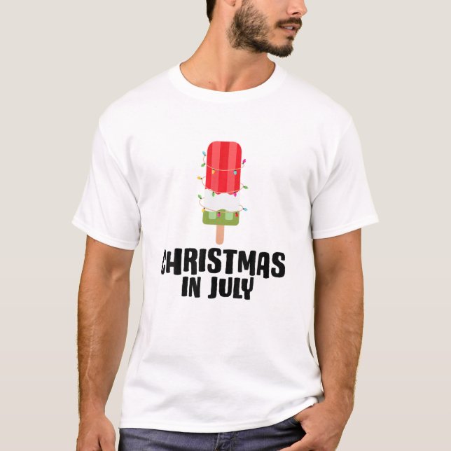 T-shirt Castèque Ice Pops Freezer Pop Costume, Noël (Devant)