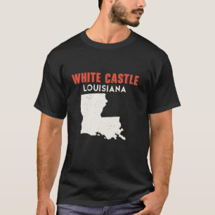 T-shirt Castle Blanc Louisiana USA State America Travel Lo