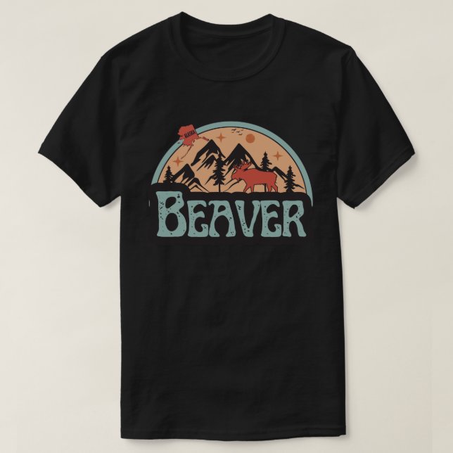 T-shirt Castor, Alaska-T-shirt (Design devant)