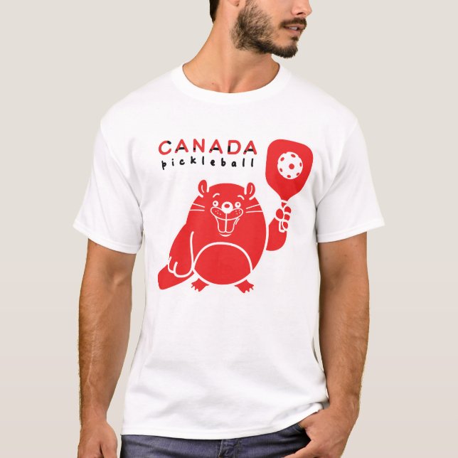 T-shirt Castor canadien de basket-ball (Devant)