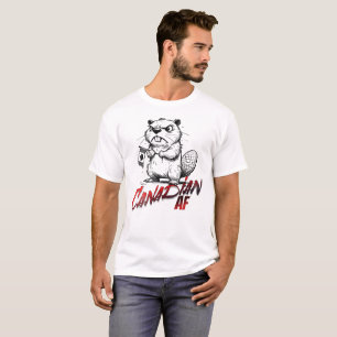 T-shirt Castor canadien en colère