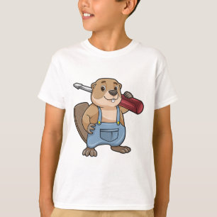 T-shirt Castor comme artisan avec clé