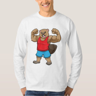 T-shirt Castor en Bodybuilder avec gros bras