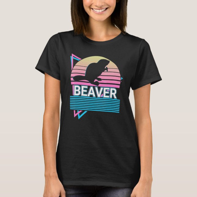 T-shirt Castor Rétro (Devant)