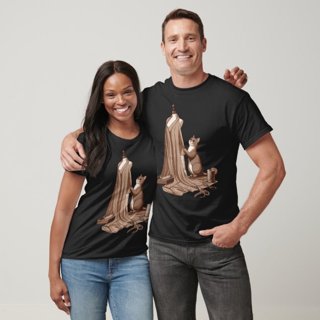 T-shirt Cat and Fashion (Unisexe)