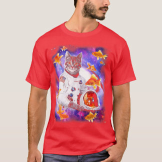 T-shirt Cat Astronaut in Cosmic Space Funny s for Weird Pe