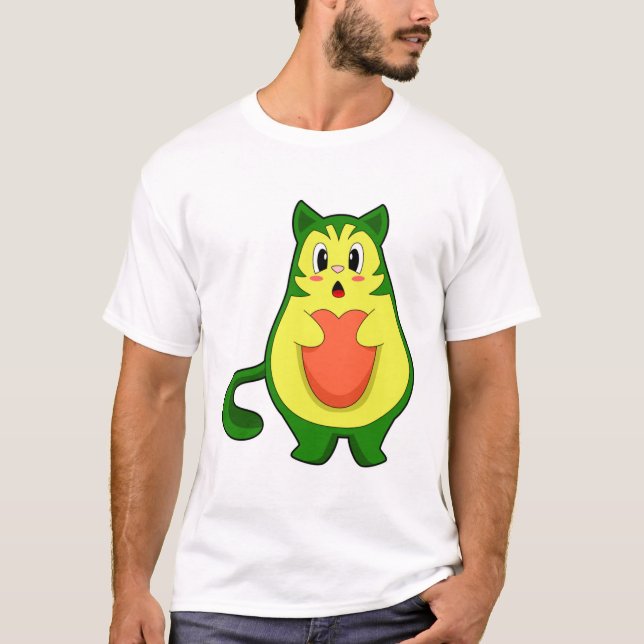 T-shirt Cat Avocado (Devant)