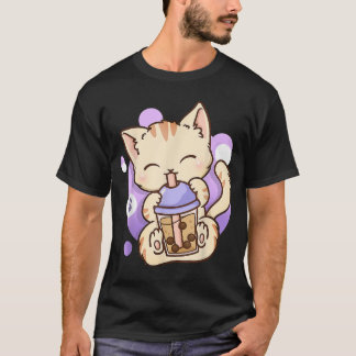 T-shirt Cat Boba Tea Bubble Tea Anime Kawaii Neko Venin
