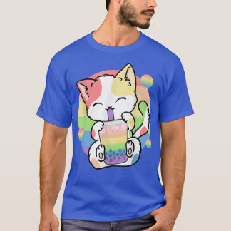 T-shirt Cat Boba Tea Buble Tea Anime Kawaii Neko LGBT Kit
