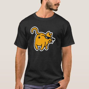 T-shirt Cat Butt en face Deal with It Glasses Mème Drôle