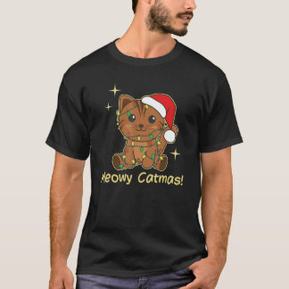 T-shirt Cat Christmas Animals Cute Cats Meowy Catmas 7