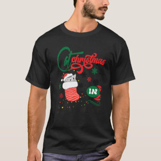 T-shirt Cat Christmas in september awesome for family