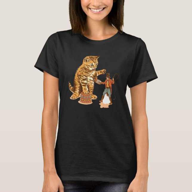 T-shirt Cat Clown Feline Cat Kitten Circus (Devant)