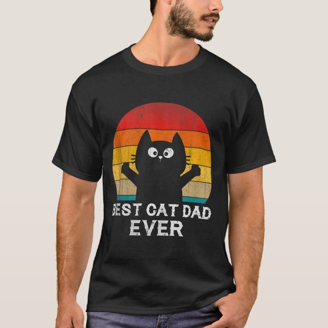 T-shirt Cat Dad Ever - Funny Cats Tank Top  (Devant)
