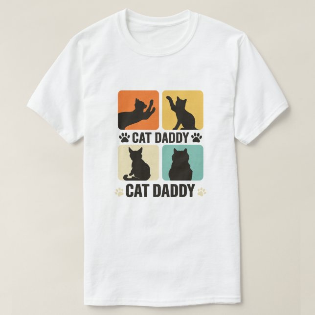 T-shirt cat daddy cat daddy  (Design devant)