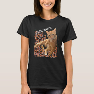 T-shirt Cat Deez Nuts Plaisanter Avec Acorns