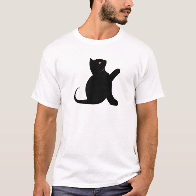 T-shirt Cat dit bonjour (Devant)