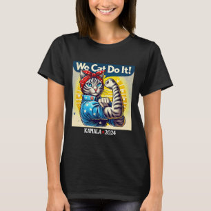 T-shirt Cat Do It Kamala Harris Supporter Chilless Cat La