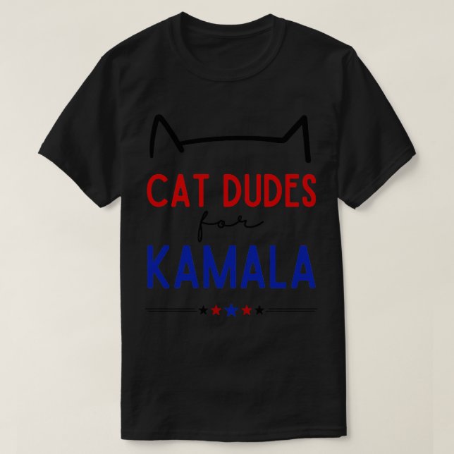 T-shirt Cat Dudes Pour Kamala Chemise Kamala 2024 Chemise  (Design devant)