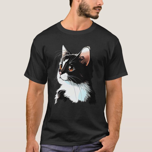 T-shirt Cat Face  Cat (Devant)