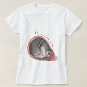 T-shirt Cat Fetus - Bun dans le four