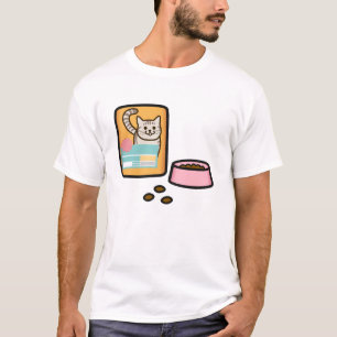 T-shirt Cat Food in Japanese Kanji
