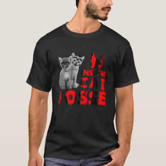 T-shirt Cat fou Posse Amoureux des animaux Feline Kitten T