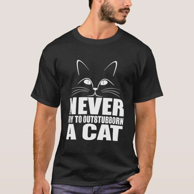 T-shirt Cat Funny Gift T Shirt - N'Essaie Jamais D'Être Im (Devant)