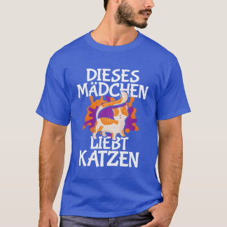 T-shirt Cat German Quote retro