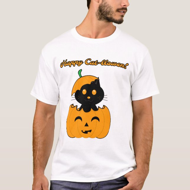 T-shirt Cat-halloween (Devant)