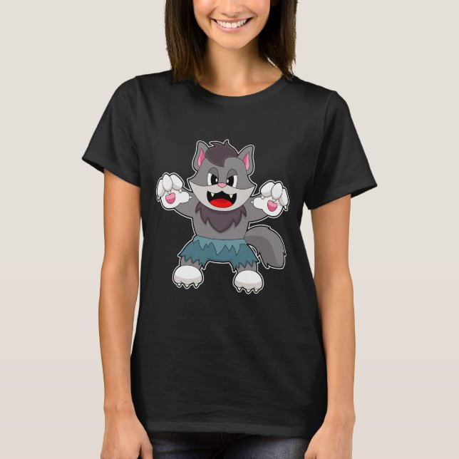 T-shirt Cat Halloween (Devant)