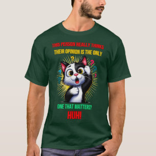 T-shirt Cat Huh Meme