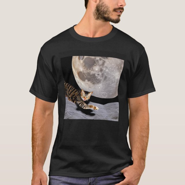 T-shirt Cat In Outer Space  Cute Kitten Kitty Strange (Devant)