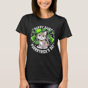 T-shirt Cat Jour de la Saint Patrick Kitten I Purrtrick s 
