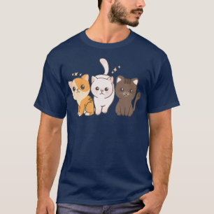 T-shirt Cat Kitten Street Squad Cute Kawaii Anime Kawaii