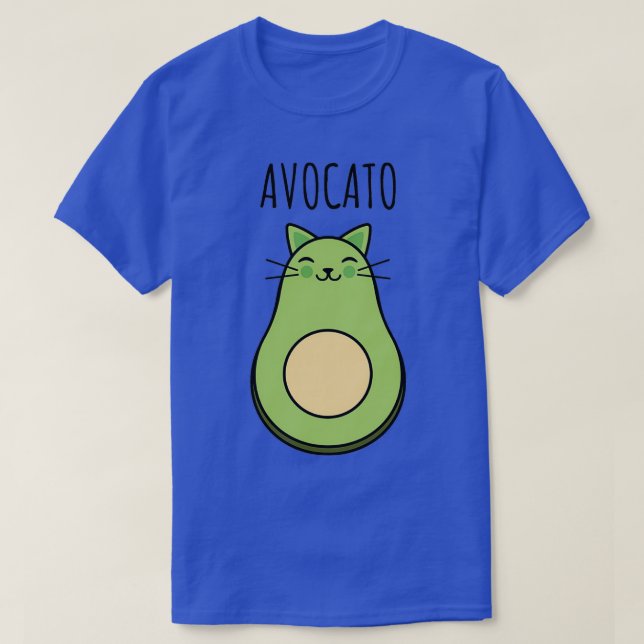 T-shirt Cat Kitty Kitten Avocado Avocato jeu de mots (Design devant)
