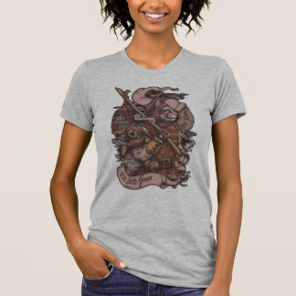 T-shirt Cat Knight vintage impression