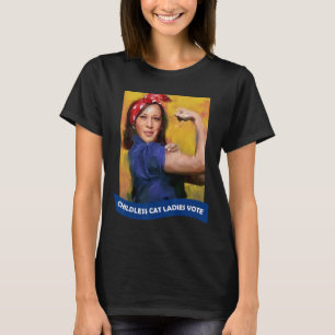 T-shirt Cat Ladies Vote Kamala 2024 Rosie Le Riveter