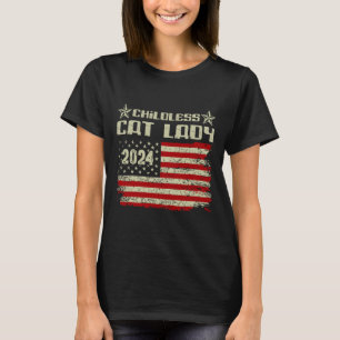 T-shirt Cat Lady 2024 Élections politiques amusantes Démoc