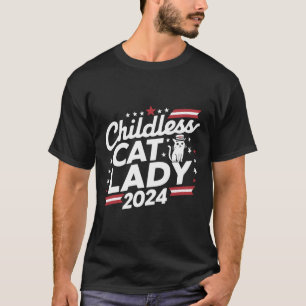 T-shirt Cat Lady 2024 Élections politiques amusantes Démoc