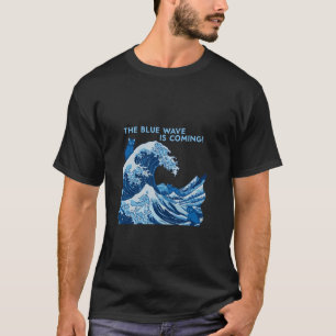 T-shirt Cat Lady Blue Wave Arrivée pour Kamala Harris Walz