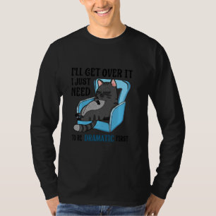 T-shirt Cat Lazy Je Vais Le Surmonter Je Dois Juste Être D
