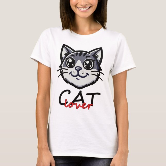 T-shirt Cat Lover (Devant)