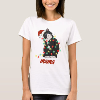 T-shirt Cat lover Christmas Shirt for Women