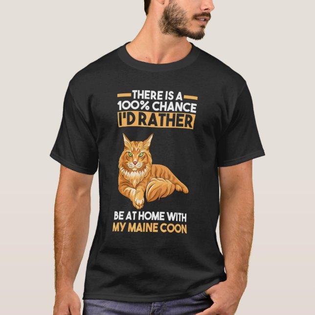 T-shirt Cat Maine Coon (Devant)